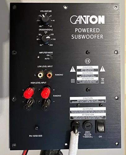 Canton powered subwoofer - canton,